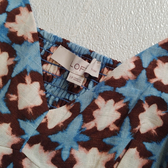 Loft Sunwashed Floral Peplum Cami - Picture 4 of 7